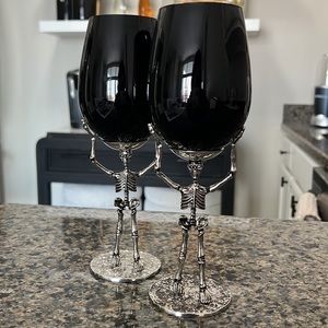 Spooky wine glasses